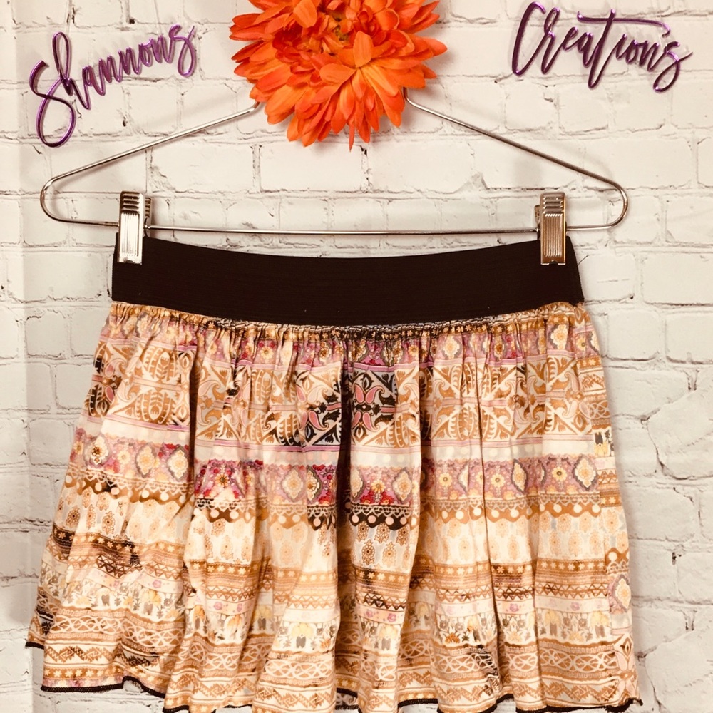 🍄 Handmade Bleached Flowing Mini Skirt 🌻